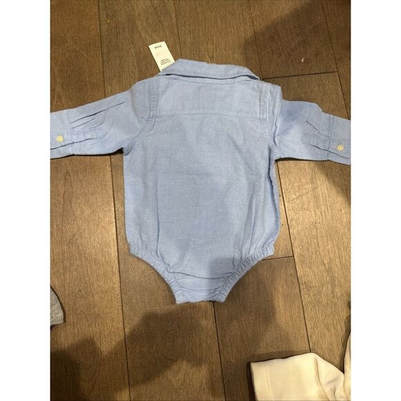 NWT Gap 0-3‎ Bundle Baby Boy Set Jumpsuit Four Piece Sets And Hat - Picture 12 of 15